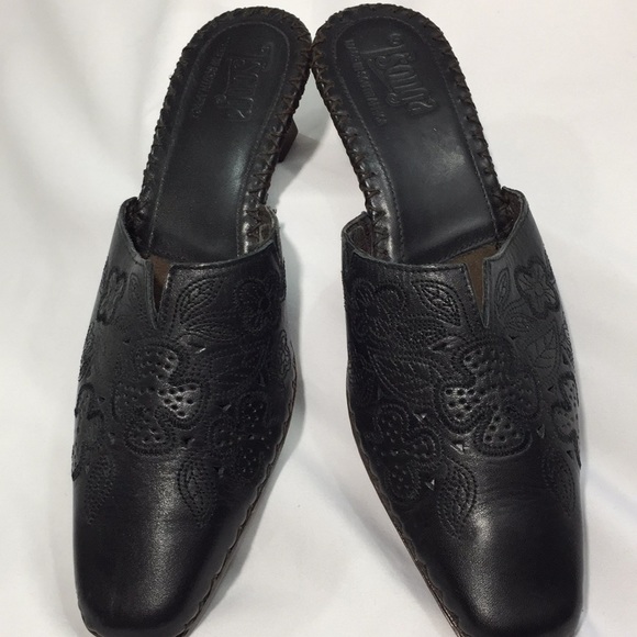 Tsonga Shoes - TSONGA slip-on mules dark brown size 9